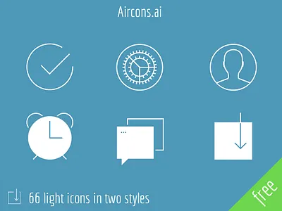 Aircons – 66 light icons aircons cool free freebie icon ios iphone light tapbar