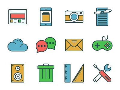 Free Icon Set free icon outline set vector