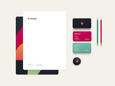 Fastium stationery branding identity logo logotype stationery