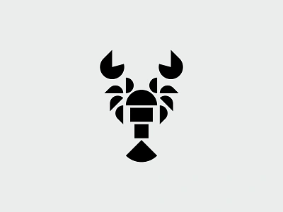 Geometric Lobster animal design fish geometric icon lobster logo mark minimal mistershot ocean sea seafood symbol water