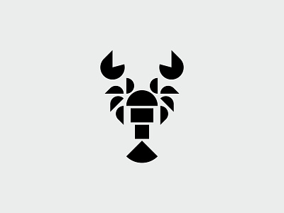 Geometric Lobster animal design fish geometric icon lobster logo mark minimal mistershot ocean sea seafood symbol water
