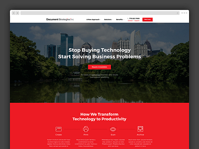 DSI Atlanta adobe fireworks big photo fireworks header hero red web webdesign