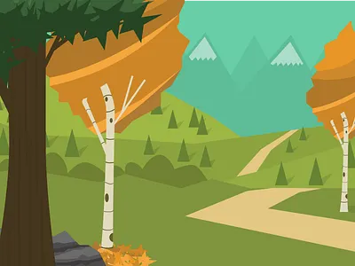 A Quiet Path illustration nature