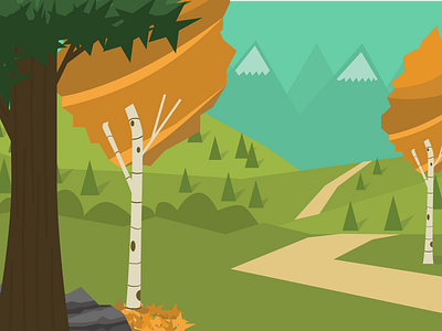 A Quiet Path illustration nature