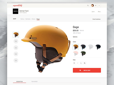 New Experticity - Shopping Product Detail app ecommerce interaction design ixd product responsive store ui ux web