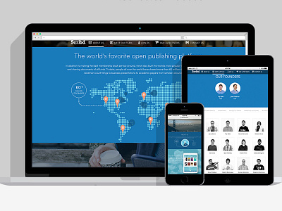 Scribd About Us about mobile parallax scrolling redesign tablet team ui web