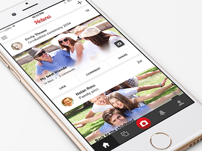 Feed UI feed ios iphone picture social ui
