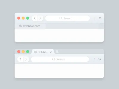 Mini Broswer apple broswer chrome clean gray icon interface ui window