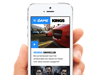 Gamekings.tv redesign App animation app mobile quartz composer redesign sketch