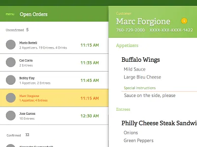 Material Design Takeout Orders colorful concept landscape material design ui ux