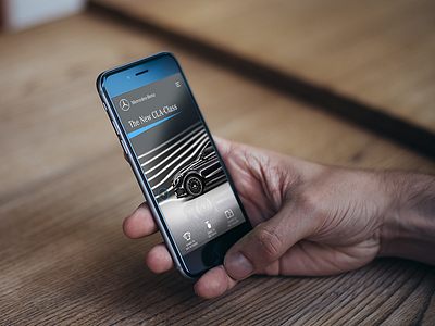 Mercedes Preview clean design ios8 minimal mobile ui ux