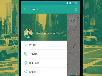 Clacsoon - Android Material Design android flat galaxy icons material design menù minimal nexus profile ui user ux