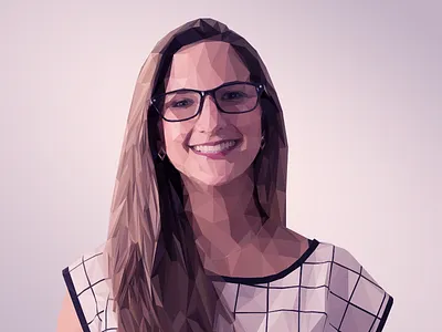 Poly portrait geometric illustration low poly poly polygons portrait triangles vector