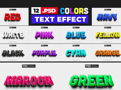 3D Colors Photoshop Text Effect 3d font colors photoshop effect photoshop text effect rainbow text effect text font