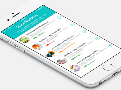 Medicine's Expiry Reminder app application blue ios ios app iphone medicine app medicine expiry reminder mobile mobile ui ui ux
