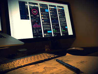 Desk Shot desk shot ios mobile app product design ui design workspace