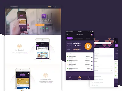 Personal Data Management App app budget data finance ios ipad iphone personal ui ux web
