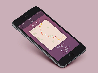 Routes app ios app application flat icons interface ios iphone ui ux