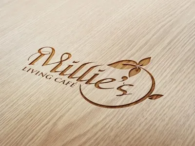 Organic Health & Nutrition Cafe aesthetic branding business card cafe clean health logo organic