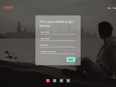 On-boarding Flow design interaction design interface onboarding registration service design ui ux visual design web