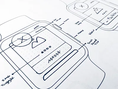 Watch Wireframes apple watch dot grid low fidelity sketches wireframe
