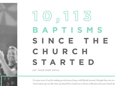 Annual Report 2014 annual report elevation church infographics statistics