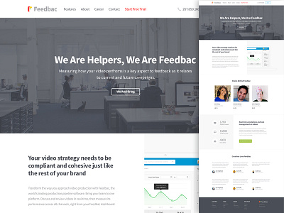 Who we are about clean design interface page redesign simple ui us ux website