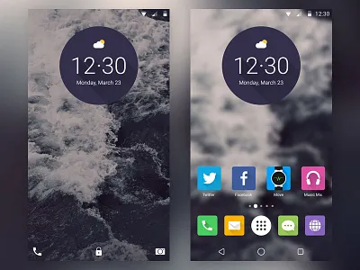 Android Launcher experiment android app google home icons launcher lollipop material material design mobile mobile design