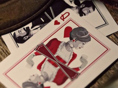 52 Proof - Prohibition Series art deco illustration king playing cards queen vector