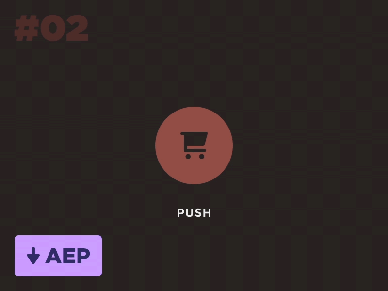 [AEP] Daily Animations #02 animation button clean design flat free freebie icon photoshop shop