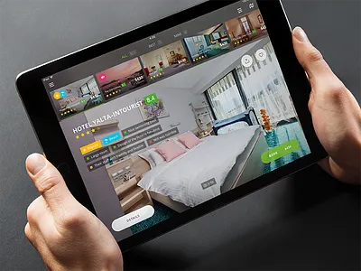 Hotel Search App app bages booking cards details hotel ios ipad map photos results search