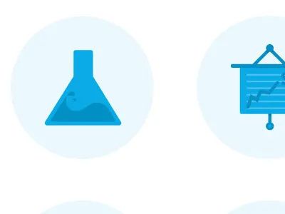 Subject Icon Set blue flat school solid subject