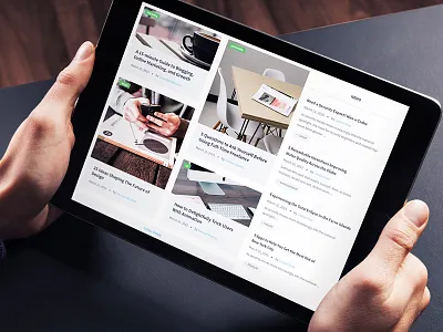 Appon News Feed blog grid interface ipad news news feed post ui ui kit user interface ux web design