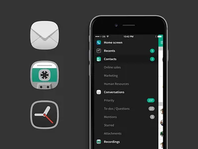 Voca navigation icons application icon illustration ui