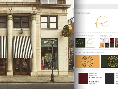 Rivers & Glen - Brand Detail branding fly fishing logo r real life retail