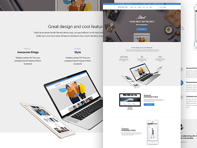 Magnium Corporate business corporate ecommerce landing minimal promo shop ui ux web webdesign