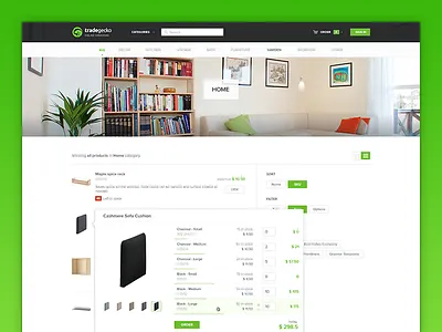 Product List green list product tradegecko white