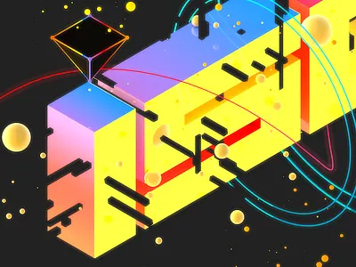 Isopoly Poster basic c4d cinema 4d colorful isometric