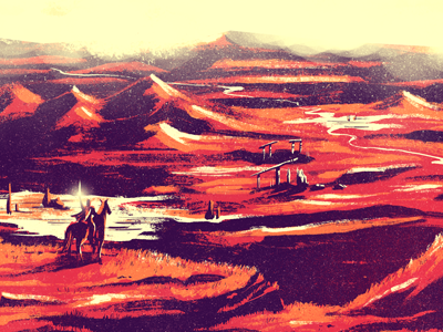 Shadow of Colossus art colossus fan giant horse illustration landscape poster shadow