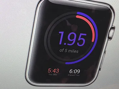 Run Screen v2 - RandomRun -  Apple Watch app apple apple watch ios run running watch
