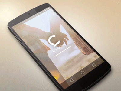 Blindchat Startup Animation android animation app blindchat chat lollipop mobile ui