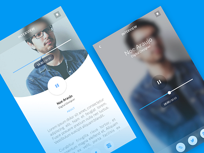 Interview Player [Sketch] blur featured free interview player resource sketch ui