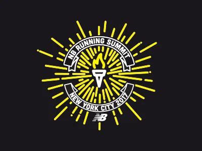 NB Running Summit linework logo mark new balance nyc running torch