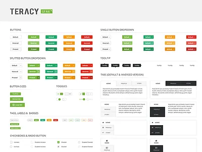 Teracy Ui Kit elements flat minimal teracy ui kit vietnam web