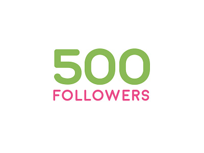 500 thanks! ae after animation dribbble effects followers happy mograph thanks typography