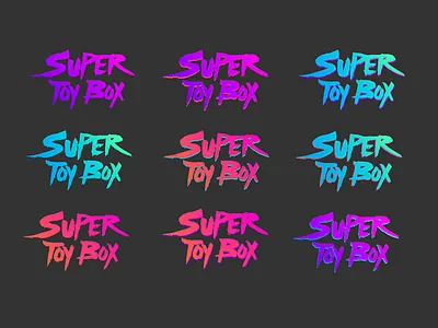 Super Toy Box Logo Coloways 80s colorway logo pop