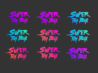 Super Toy Box Logo Coloways 80s colorway logo pop