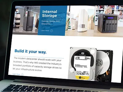 Western Digital - Homepage Redesign graphic design modern redesign ui visual design web web design websites