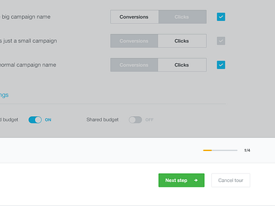 Web app tour app graph interface metrics steps tour ui user web website