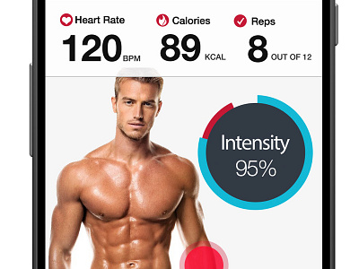 Redbox Trainer android app clean fitness mobile simplicity uiux workout